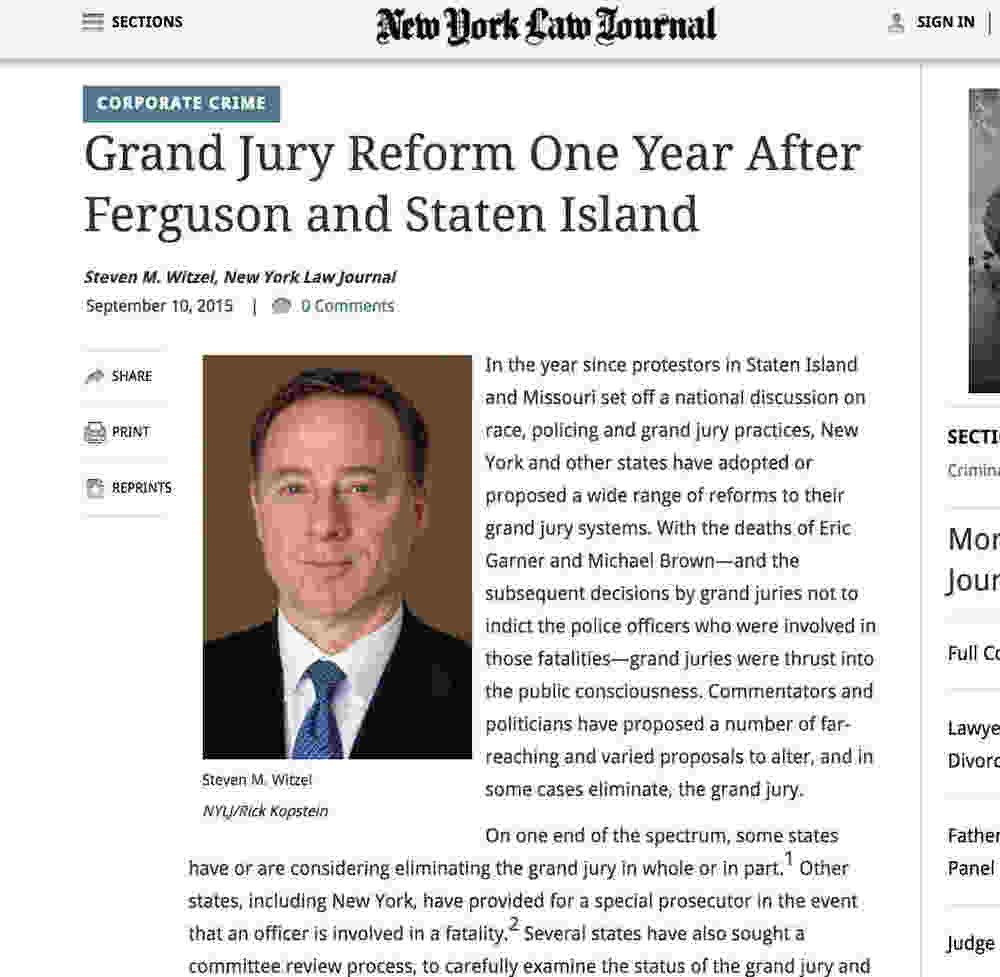 The status of statewide grand jury/prosecutor reforms