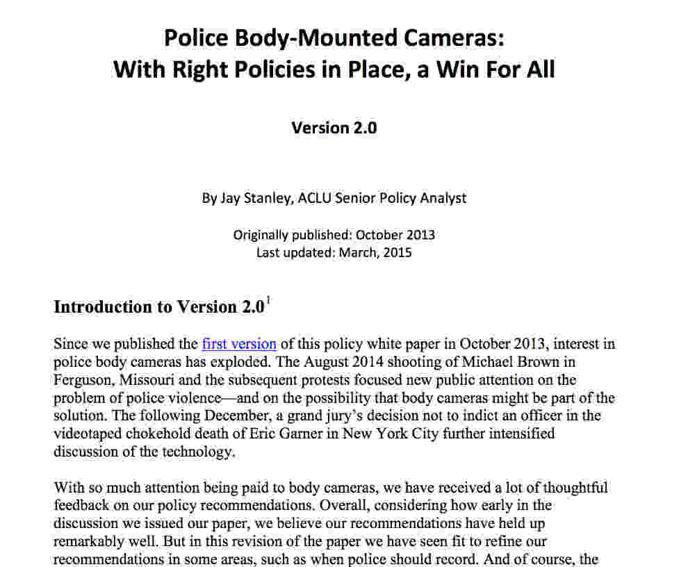 How to implement body cams in a way that promotes accountability and protects privacy
