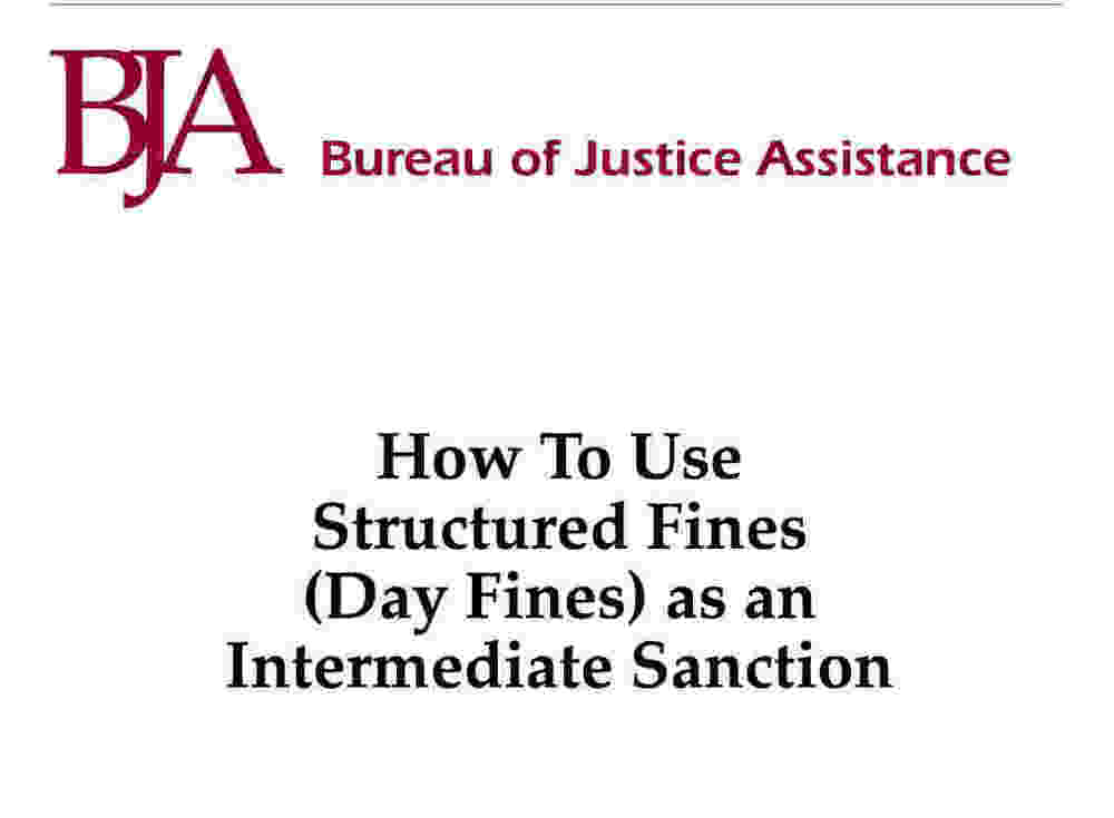 How to structure fines based on a person's ability to pay