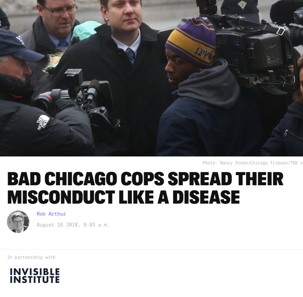 Data shows the most violent officers also influence other officers to be violent