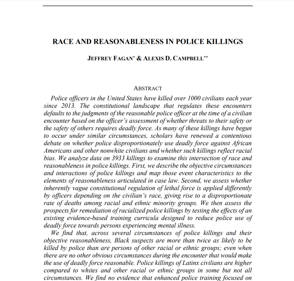 Study: Mental Health Training did not reduce police violence